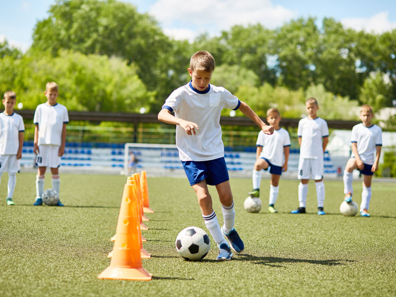 kids playing soccer